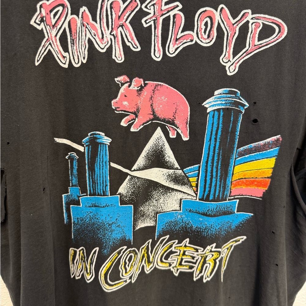 Daydreamer Pink Floyd In Concert Distressed Band Tee Medium Vintage Style Rock - Picture 3 of 11
